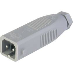 Hirschmann 932 038-106-200 Netz-Steckverbinder STAS Stecker, gerade Gesamtpolzahl: 2 + PE 16 A Grau 200 St.