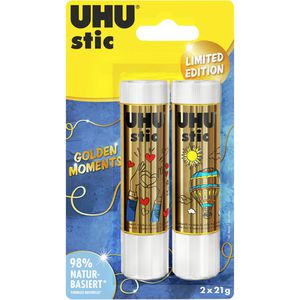 UHU Klebestift Golden Moments, 21g, lösungsmittelfrei, 2 Stück