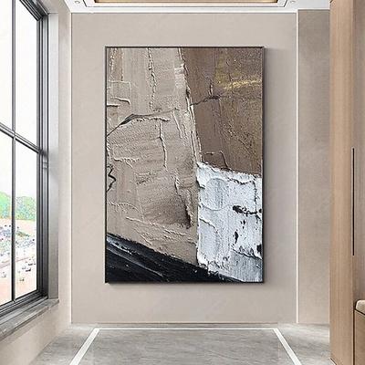 Handgefertigtes Ölgemälde auf Leinwand, Wandkunst, Dekoration, moderne abstrakte Texturen für Wohnkultur, gerollt, rahmenlos, ungedehnt