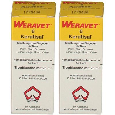 Keratisal 6 Tropfen vet. 2x 2x20 ml