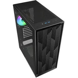 Sharkoon VK2 RGB ATX Black (schwarz) (ATX, mATX, Mini-ATX), PC Gehäuse, Schwarz