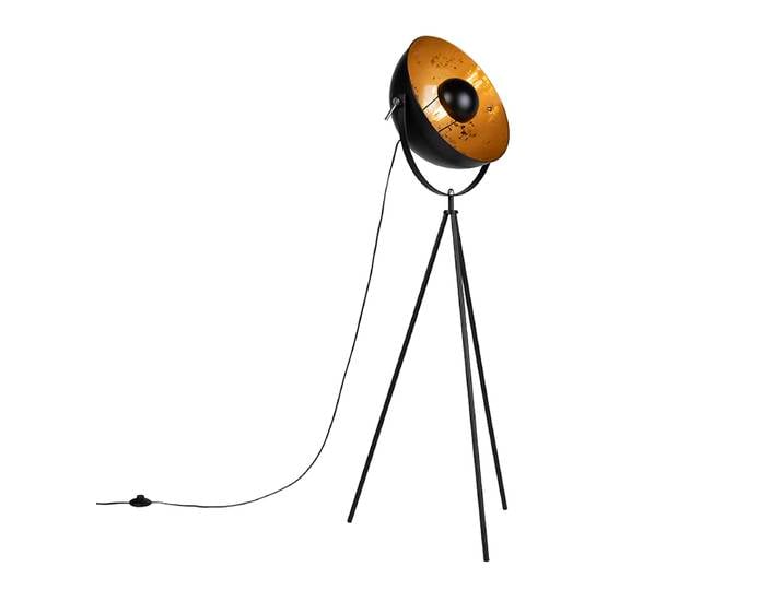 Lampadaire trépied intelligent noir avec Wifi A60 - Magna 40