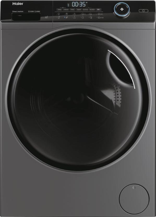 Haier I-Pro Series 5 HWD80B14959S8U1, Frontlader, Freistehend, Anthrazit, Links, Schwarz, Schwarz
