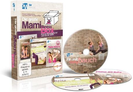 Die große Mami-Fitness-Box - Fit in der Schwangerschaft & nach der Geburt (3 DVDs: Fit mit Babybauch, Meine Rückbildungsgymnastik & Pilates mit Baby) Das perfekte Geschenk - Preis vom 09.10.2026 07:28:09 h