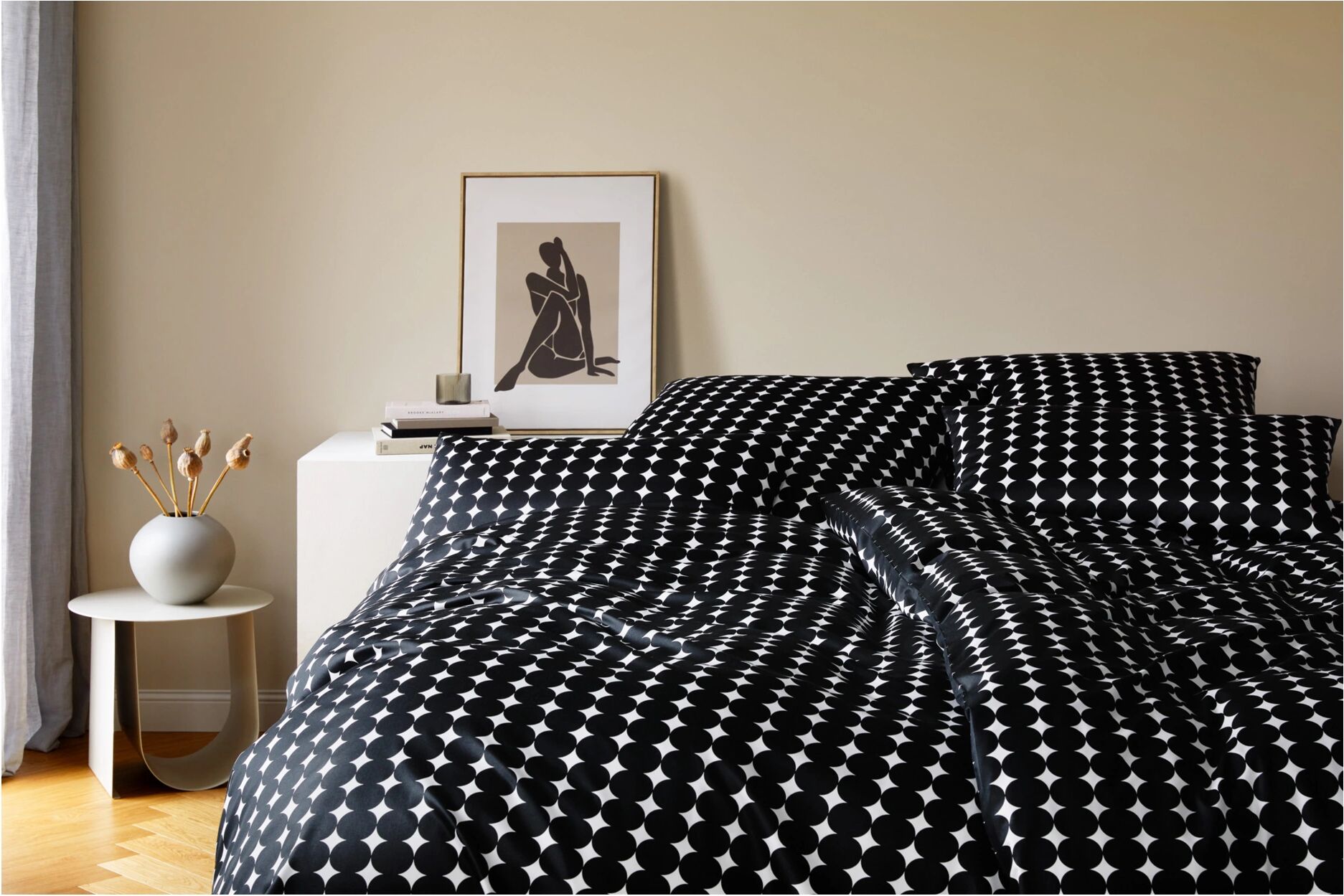 Elegante Bubbles, Schwarz-Weiss  Mehrfarbig