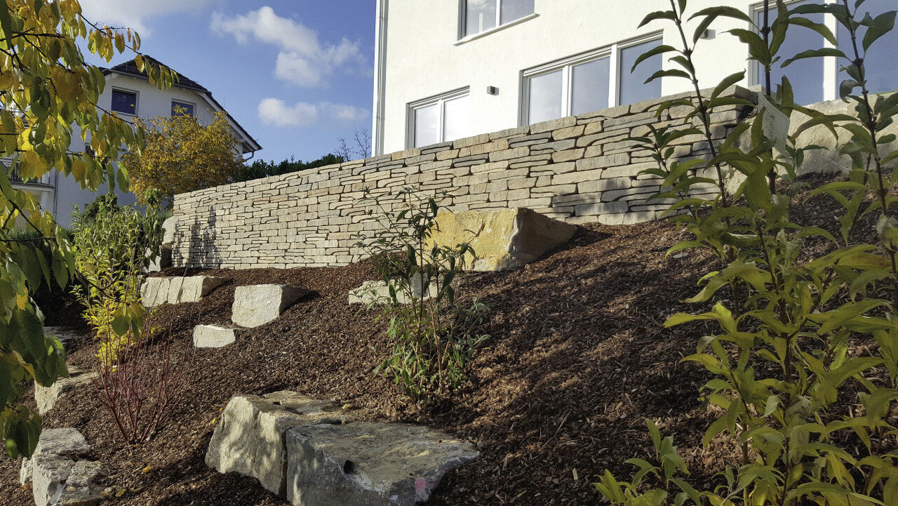 EHL Mauerstein Bergische Mauer 40 x 18 x 8 cm grau-wacke
