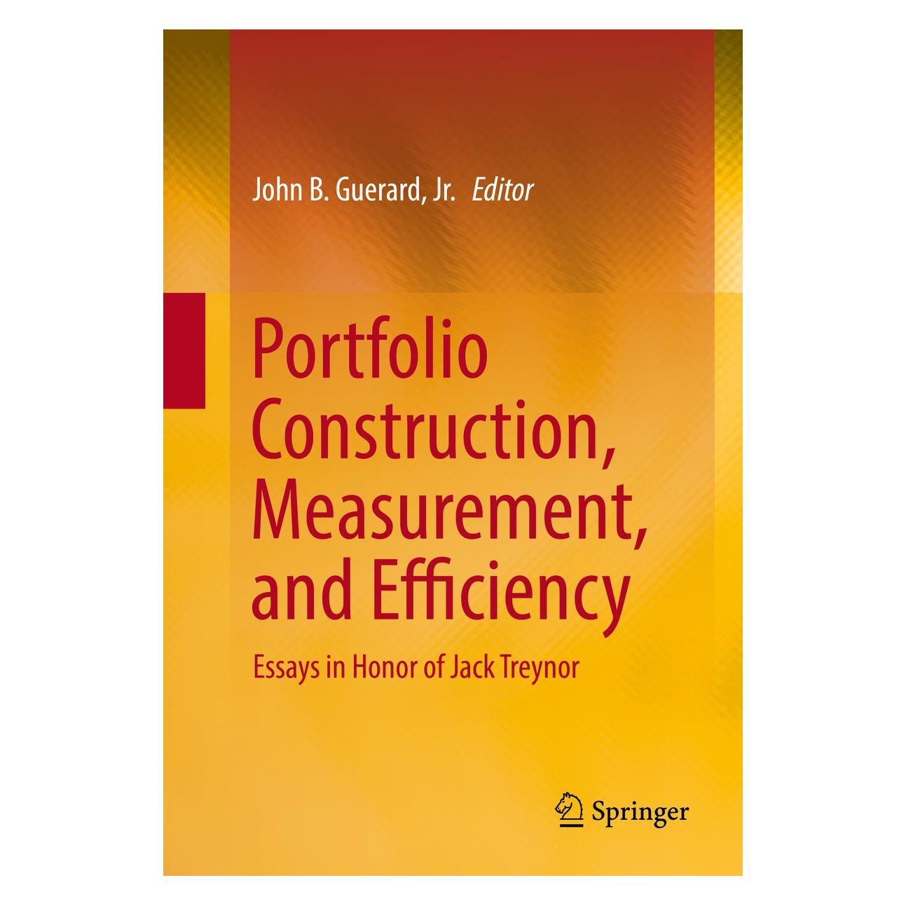Springer Portfolio Construction, Measurement, an (Englisch, Hardcover, John B. Guerard Jr.) (9783319339740)