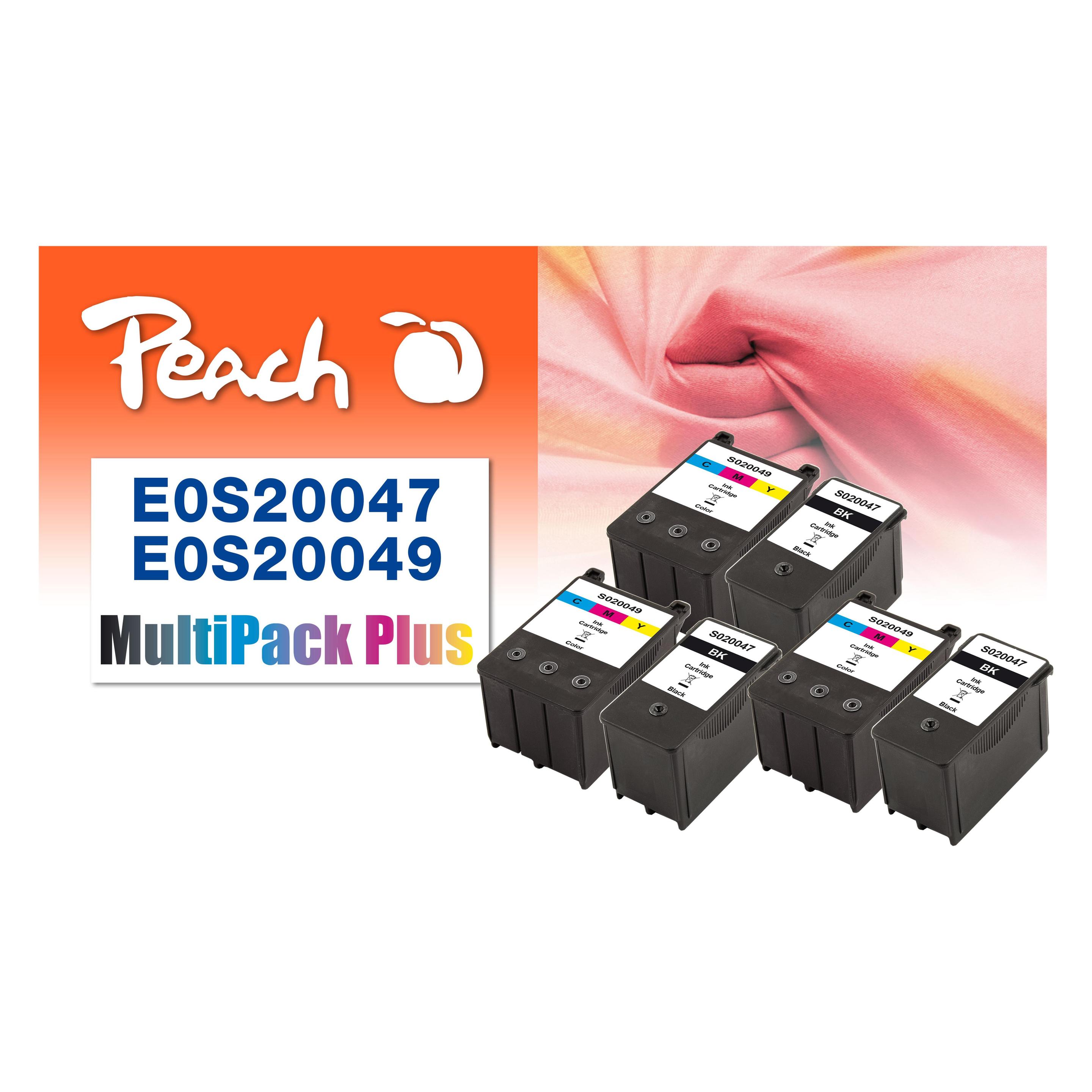 Peach Spar Pack Plus Tintenpatronen kompatibel zu Epson S020047, S020049 (33150749)