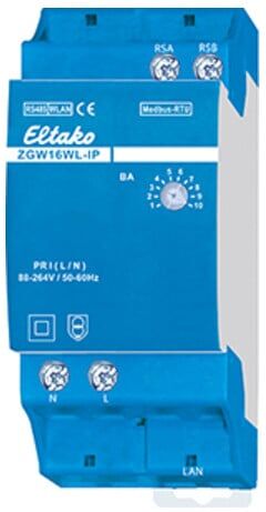 ELTAKO Modbus-Stromzähler MQTT-Gateway ZGW16WL-IP (22016001)