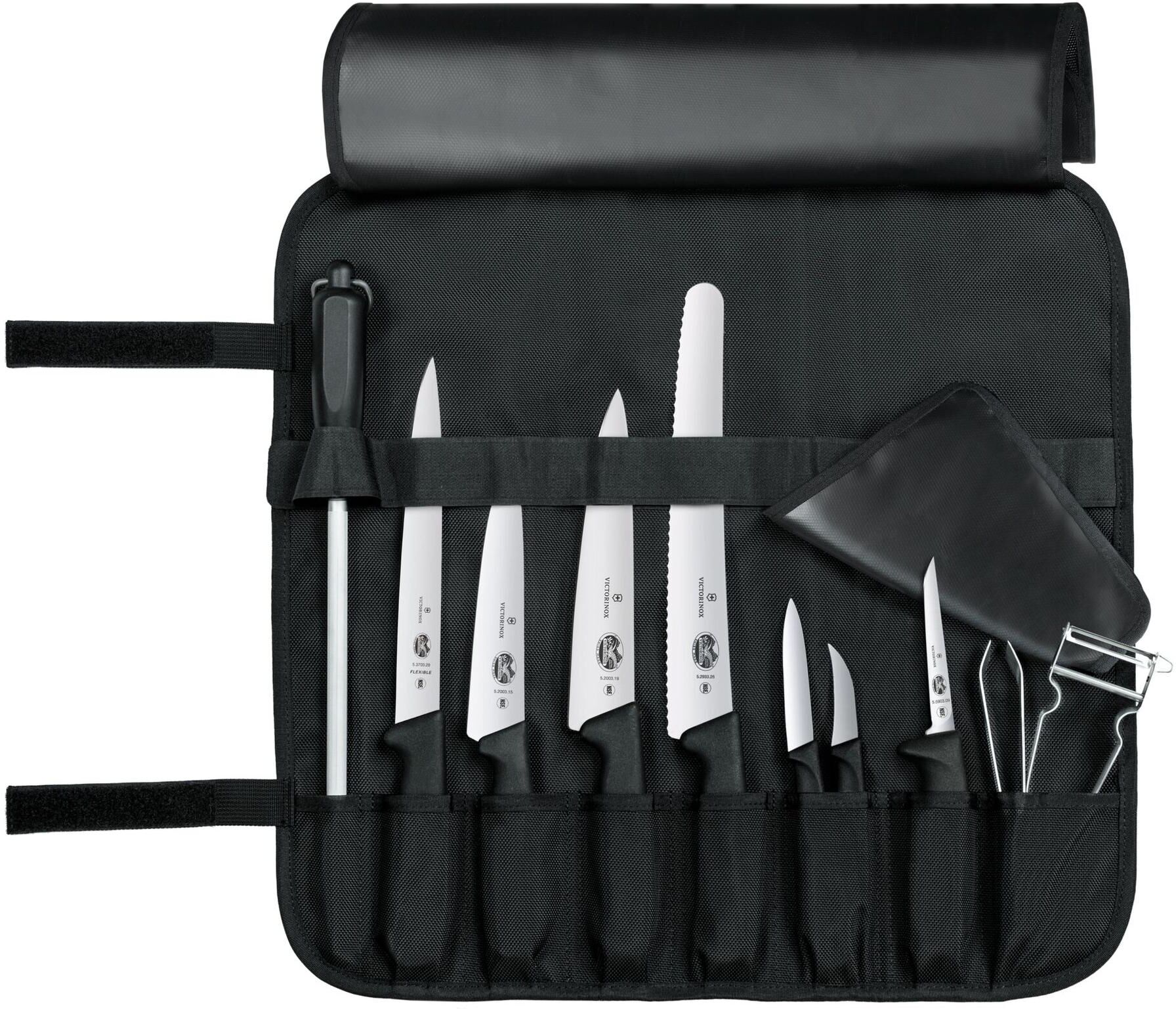 Messer-Set VICTORINOX "Messerrollen-Starter-Set", schwarz, Kochmesser-Sets, Messer-Set schwarz Einheitsgröße