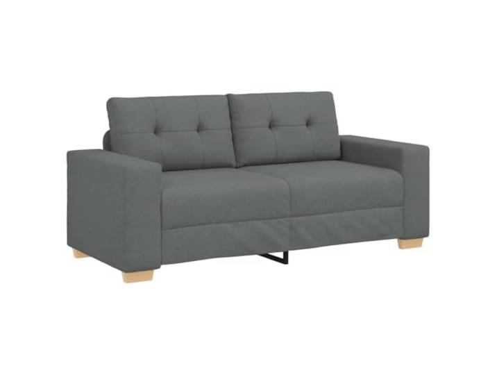 vidaXL Zweisitzer-Sofa Dunkelgrau 180x77x82 cm Stoff