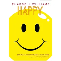 Happy -Arranged For Ssatb Chor- (Chormappe mit 10 Stimmen), Fachbücher von Pharrell Williams, Carsten Gerlitz