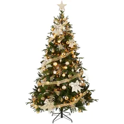 House of Seasons Baum Dekoration Satz bruchfest gold 100 Stueck
