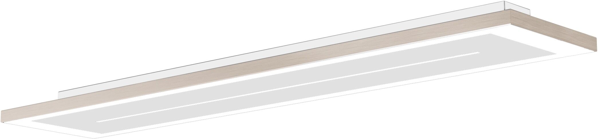 EVOTEC LED Deckenleuchte "ZEN", Energieeffizienz: F, weiß (nickelfarben, weiß), B:18,3cm L:60cm, Leuchten, LED Deckenlampe, LED Deckenleuchte