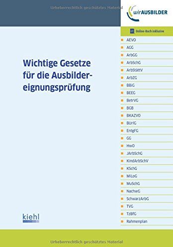 NWB Gesetzesredaktion - Wichtige Gesetze für die Ausbildereignungsprüfung - Preis vom 10.10.2026 11:48:34 h