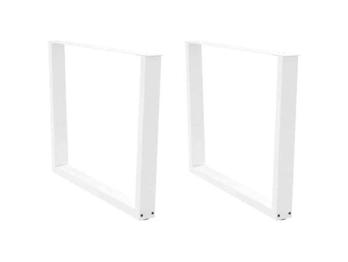 HGDFWRQW Tischgestell V-Form 2er Set Esstischbeine Weiß 100x73 cm Ideal für Esszimmer und Arbeitszimmer: Robuste Konstruktion mit justierbaren Füßen gegen Wackeln und Kratzer.