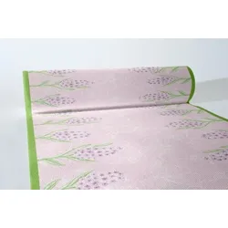 Airlaid Tischläufer Nicole in Rosa, 40 cm x 24 m, 1 Stück - Mank - Floral Frühling