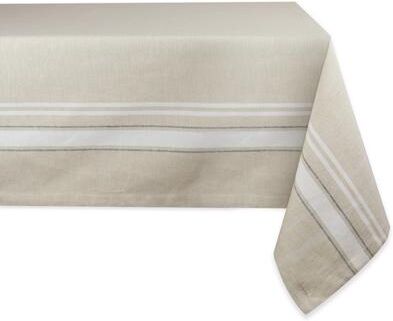 DII Design Imports French Stripe Cotton Kitchen Tablecloth