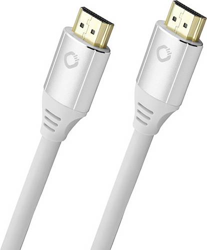 Oehlbach HDMI Anschlusskabel HDMI-A Stecker, HDMI-A Stecker 2.00m Weiß D1C92491 8K UHD HDMI-Kabel