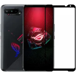 Screenguard Asus ROG Phone 5 Full Screen Panzerglas Schutzfolie 2.5D 9H (Asus ROG Phone 5), Smartphone Schutzfolie, Schwarz