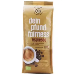 GEPA dein pfund fairness espresso, ganze Bohne bio 500g