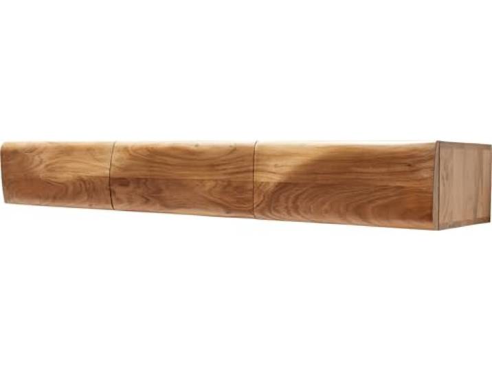TV-Board New Live-Edge Akazie Natur 145 cm 3 Türen schwebend Lowboard