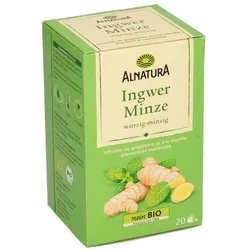 Alnatura Tee »Ingwer-Minze« 20 Stück Tassenportion grün