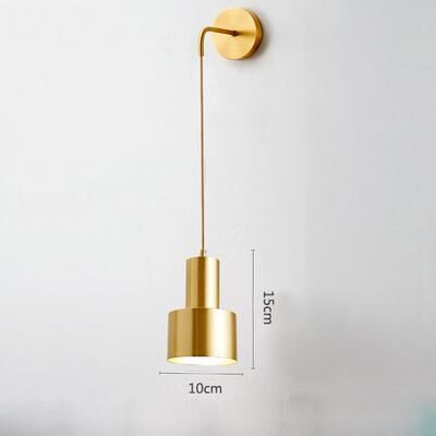 Friendly Fresh Finds Nordic Gold Glass LED Wall Sconce Modern Bedroom Living Room Wall Light model 2 white Light