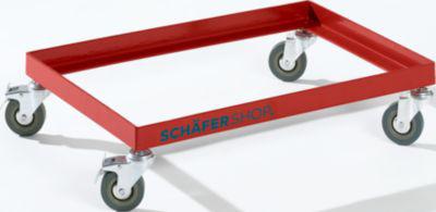 Schäfer Shop Select Rollrahmen, 610 x 410 mm, rot, Tragkraft 200 kg