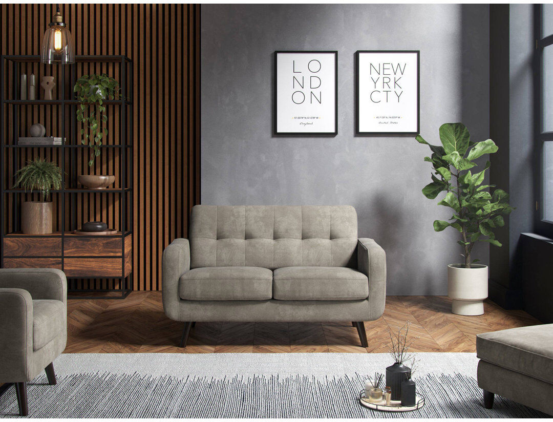 George Oliver Briganti 3 Seater Sofa Enjoy Graphite Beige 2