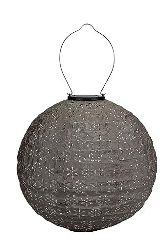 Pauleen Sunshine Dreamer LED-lantaarn op zonne-energie, grijs, Ø 30 cm