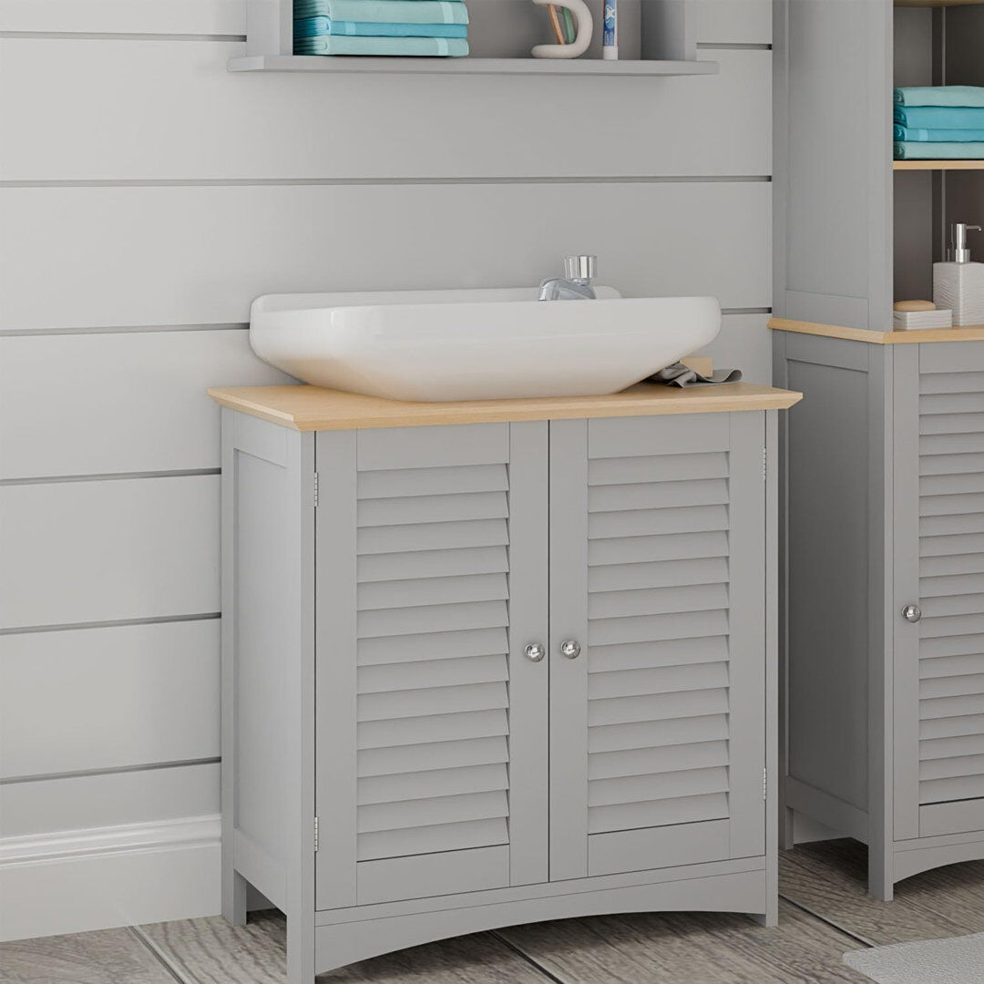 Lark Manor 60 mm Single Double Bathroom Vanity Base White 60cm W X 30cm D;60