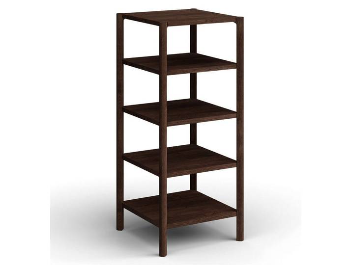 Feldmann-Wohnen Stauraumregal Campi, mit Ablageflächen 1-tlg., 43x43x100cm / Massivholz geölt Eiche Tabak