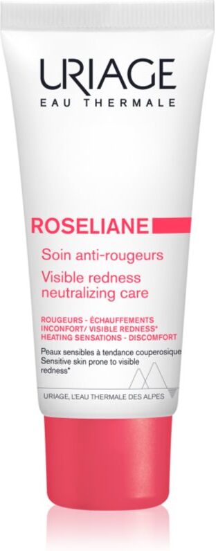 Uriage Roseliane Visible Redness-Neutralizing Care beruhigende Creme für empfindliche Haut mit Neigung zum Erröten 40 ml