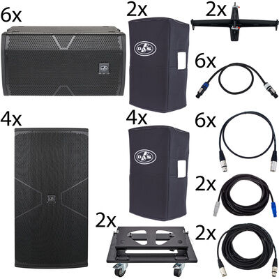 DAS Audio Vantec 6x20A/4x218A Bundle Schwarz