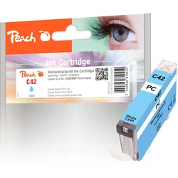 Peach Tintenpatrone foto cyan kompatibel zu Canon CLI-42PC, 6388B001
