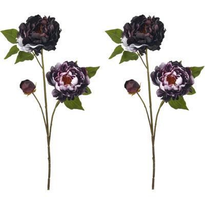 Kunstblume CREATIV GREEN "Peonie", lila (aubergine), H:80cm, Polyester, Kunstpflanzen, mit traumhaft schöner Blüte