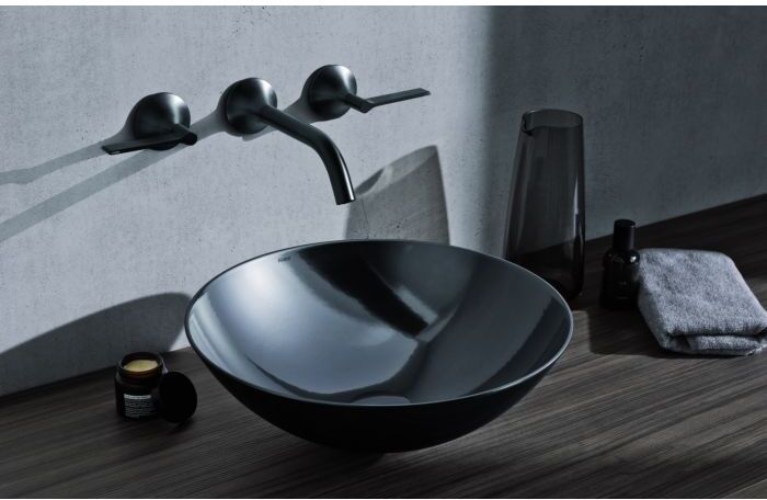Alape Metallic Dark Iron Schalenbecken 3501000190 Ø360 mm,  130 mm, dark iron, ohne Hahnloch/Überlauf