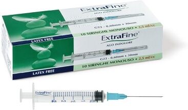 DESA PHARMA Srl Siringa Extrafine Ipodermica 2.5cc G23 10 Pezzi - Siringhe Monouso Senza Lattice