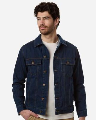 Harriton M75 Men's Cooper Denim Jacket in Dark size 2XL