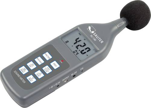 Sauter Schallpegel-Messgerät Datenlogger SU 130 30 - 130 dB 20Hz - 12500Hz RS-232