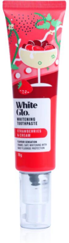 White Glo Whitening Toothpaste Strawberries and Cream dentifrice 70 g