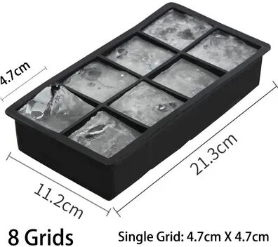 Lush Living Finds Large Silicone Ice Cube Tray Grid Whiskey Ice Mold For Drinks & Bar Use style3