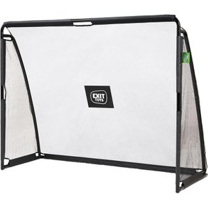 EXIT-Toys Fußballtor Coppa, aus Metall, 220x170x80cm, Klicksystem, schwarz, mit Torwand