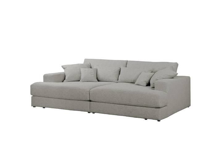 Big-Sofa Grau Webstoff Hevi 290 x 65 x 170cm Modern