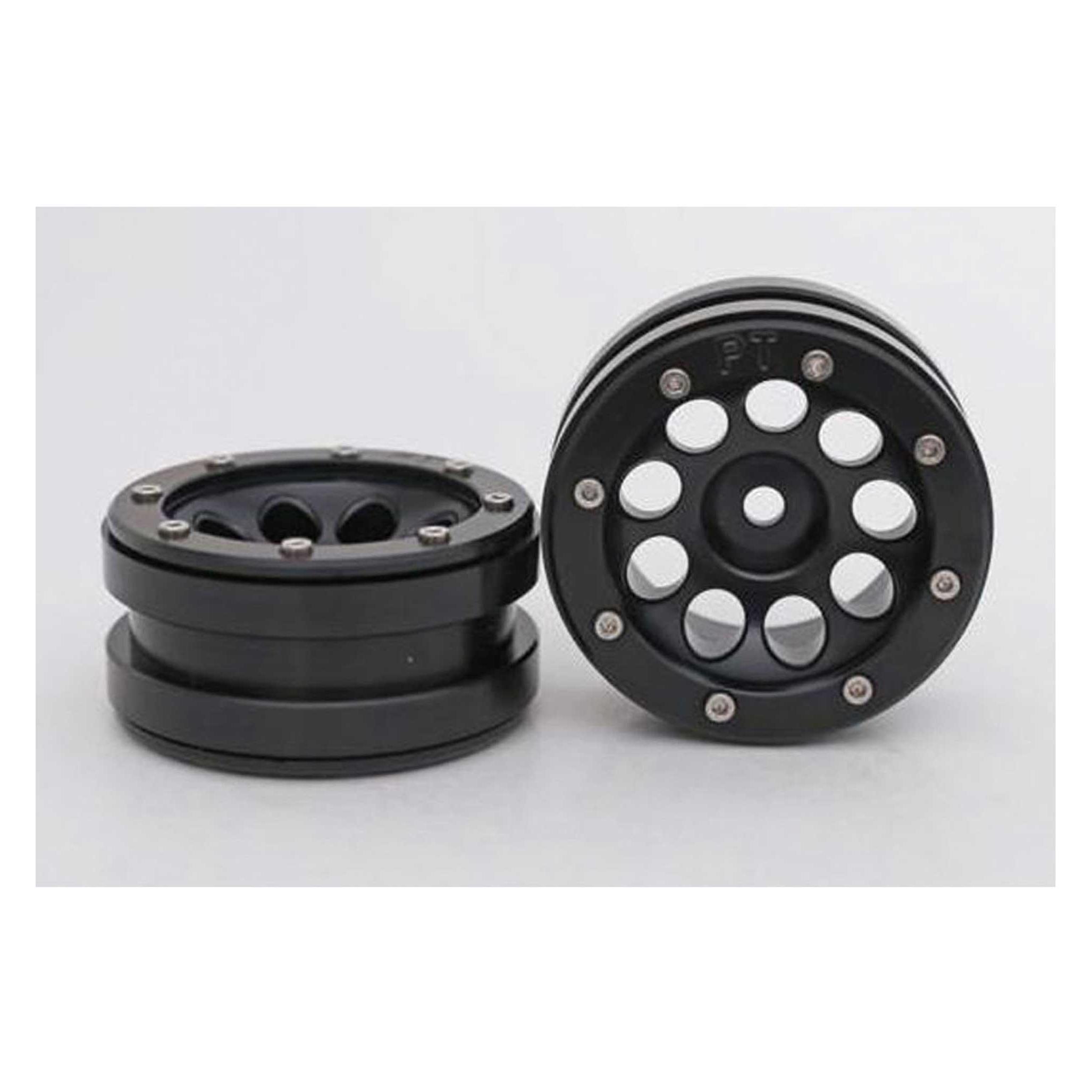 Absima Beadlock Wheels PT- Ecohole Schwarz/Schwarz 1.9 (2 St.) (ABMT0050BB)