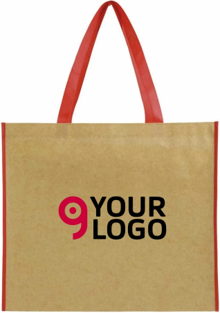 Shopper TNT Laminato Colorata , 45x40x18 cm, Manici Lunghi Personalizzate o neutre