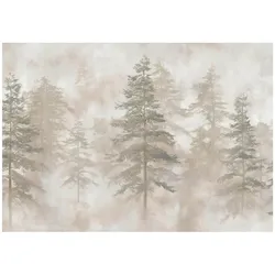 FOTOTAPETE Wald Bäume Beige 200x140 cm