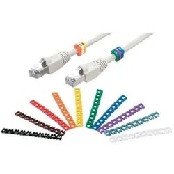 MCL, Kabelverbindung Zubehör, Lot de 100 bagues de repérage numérotées MCL-Samar 6mm (Coloris Variés)