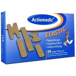 Actiomedic® ELASTIC Pflasterset elastisch Hautfarben 50-teilig